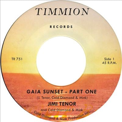 Jimi Tenor With Cold Diamond & Mink - Gaia Sunset - Import Vinyl 7inch Record