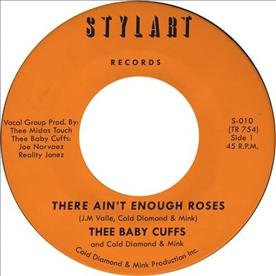 Thee Baby Cuffs 、 Cold Diamond & Mink - There Ain'T Enough Roses - Import Transparent Orange Vinyl 7 inch Single Record Limited Edition