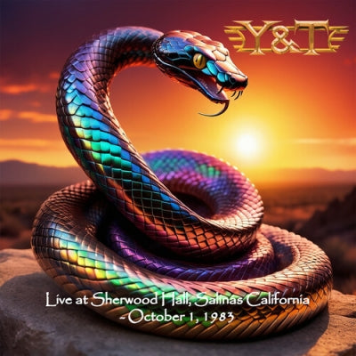 Y & T - Live At Sherwood Hall, Salinas, California - October 1, 1983 - Import Clear Tangerine with yellow swirl Vinyl LP Record