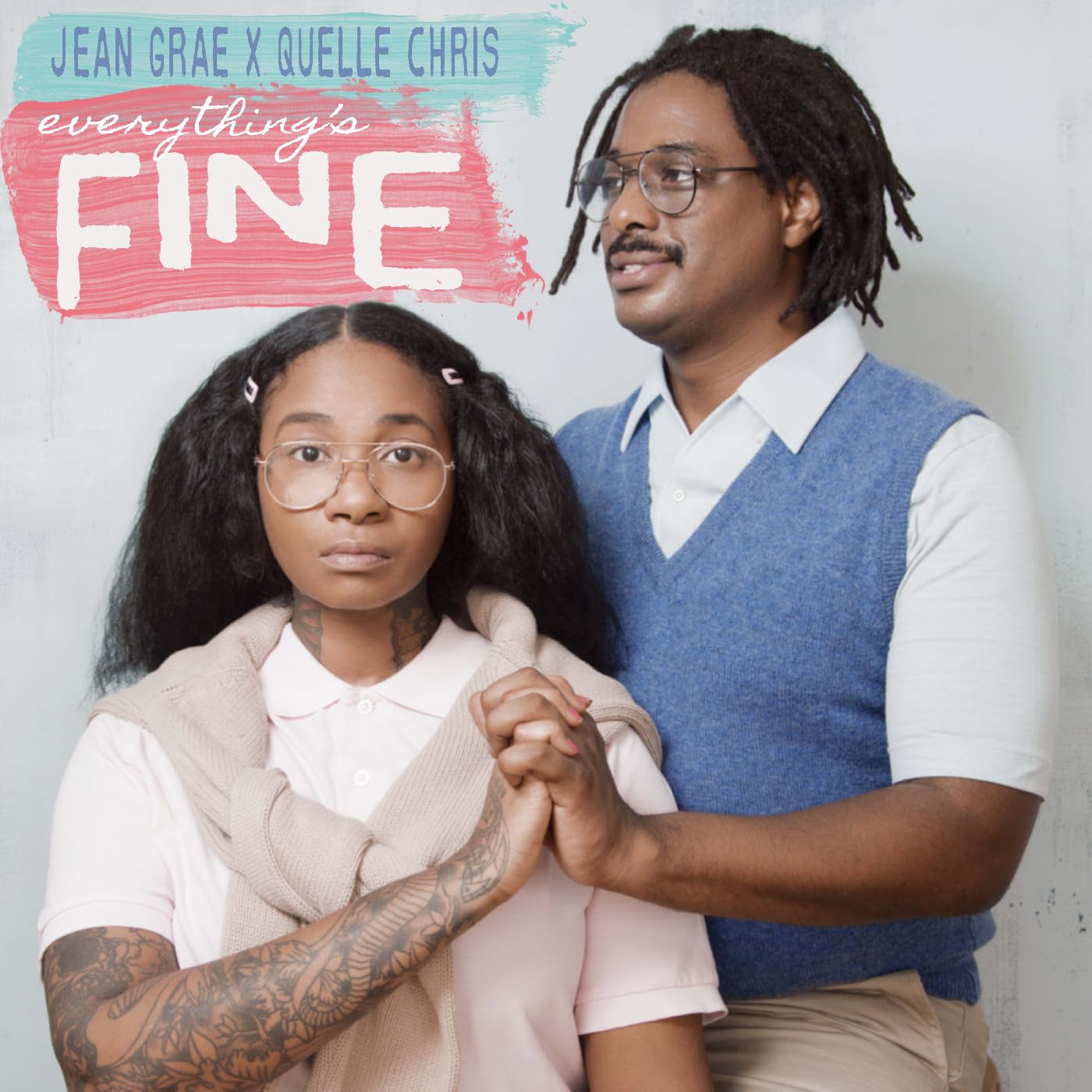 Jean Grae / Quelle Chris - Everything'S Fine - Import Baby Blue & Pink Vinyl LP Record