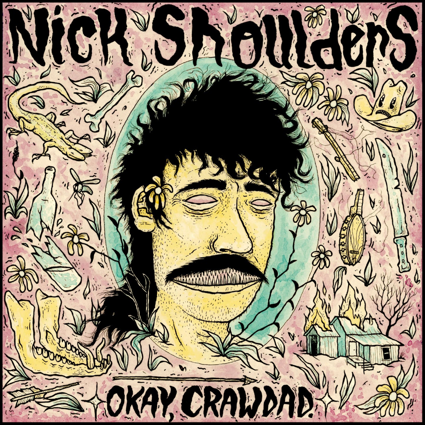 Nick Shoulders - Okay, Crawdad - Import Violet Vinyl LP Record