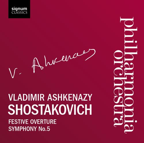 Shostakovich, Dmitri (1906-1975) - "Symphony No.5, Festive Overture : Ashkenazy / Philharmonia Orchestra" - Import CD