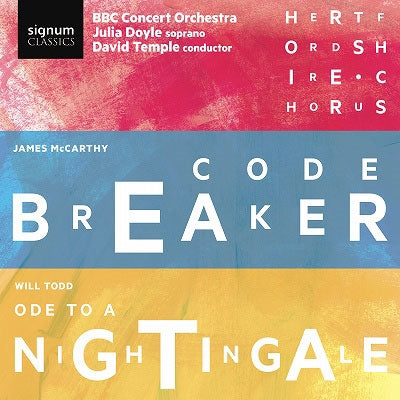 DOYLE,JULIA; HERTFORDSHIRE CC & BBC CONCERT ORCH; DAVID TEMPLE - Codebreaker / Ode To A Nightingale - Import 2 CD