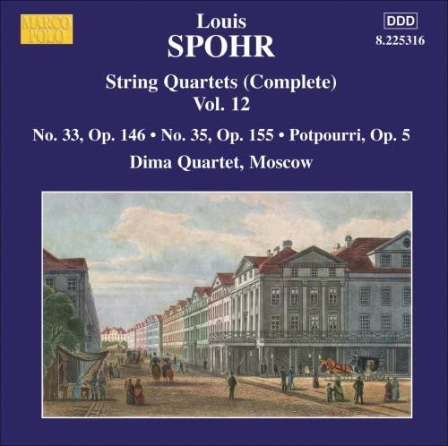 Spohr, Louis (1784-1859) - String Quartet.33, 35, Potpourri.1: Moscow Dima Q - Import CD