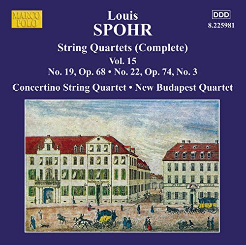 Spohr, Louis (1784-1859) - String Quartets Nos.19, 22 : Moscow Philharmonic Concertino String Quartet, New Budapest Quartet - Import CD