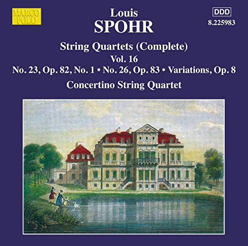 Spohr, Louis (1784-1859) - String Quartet, 23, 26, : Moscow Philharmonic Concertino Q - Import CD