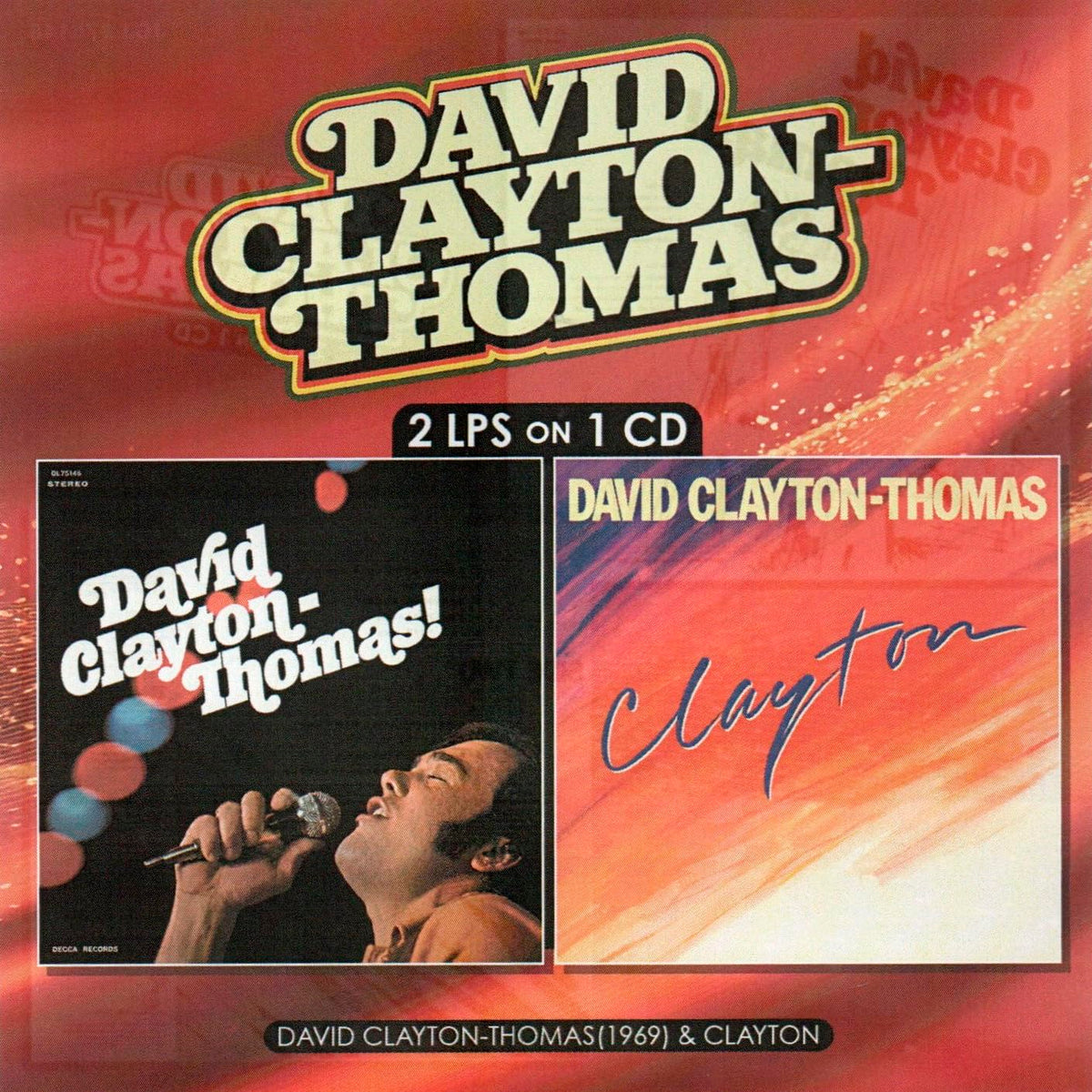 David Clayton-Thomas - David Clayton Thomas/Clayton - Import CD