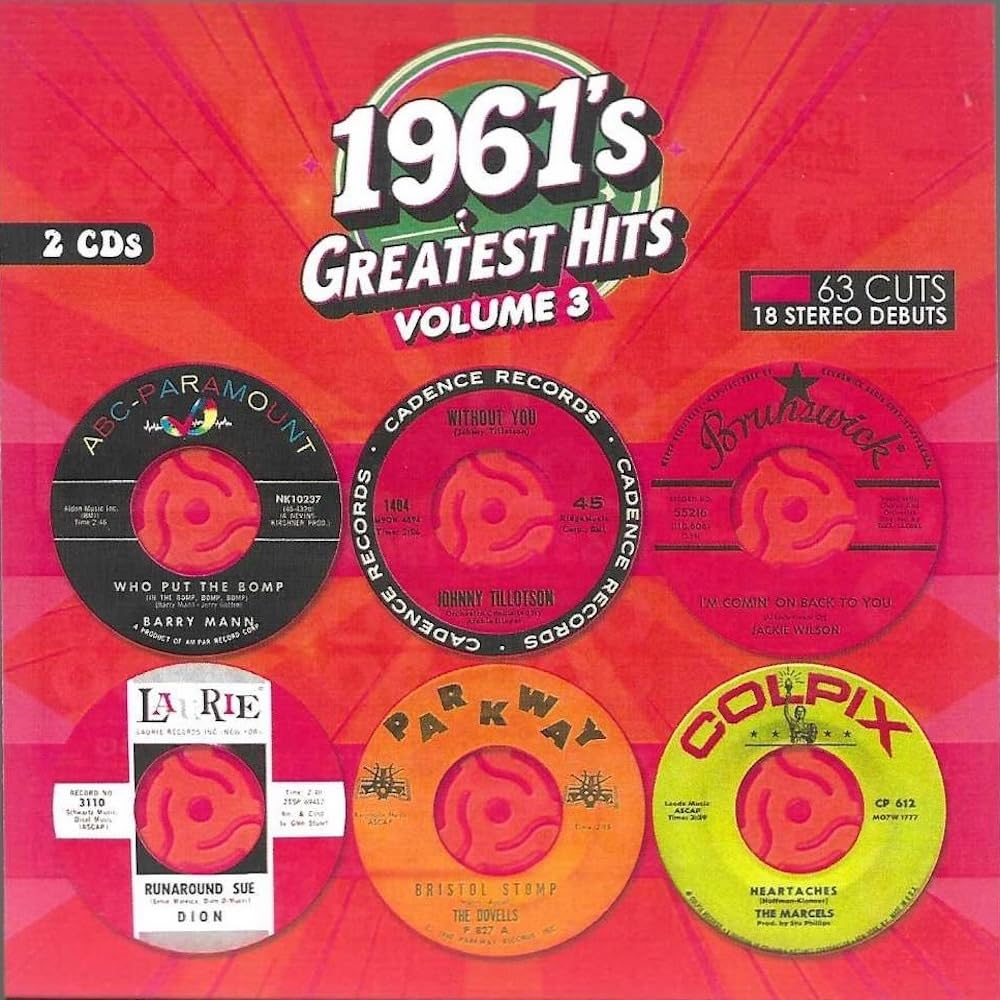 Various Artists - 1961's Greatest Hits, Vol. 3 - Import 2 CD
