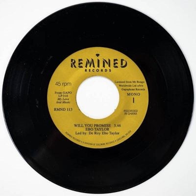 Ebo Taylor - Will You Promise / Maye Omama - Import Vinyl 7 Inch Single Record
