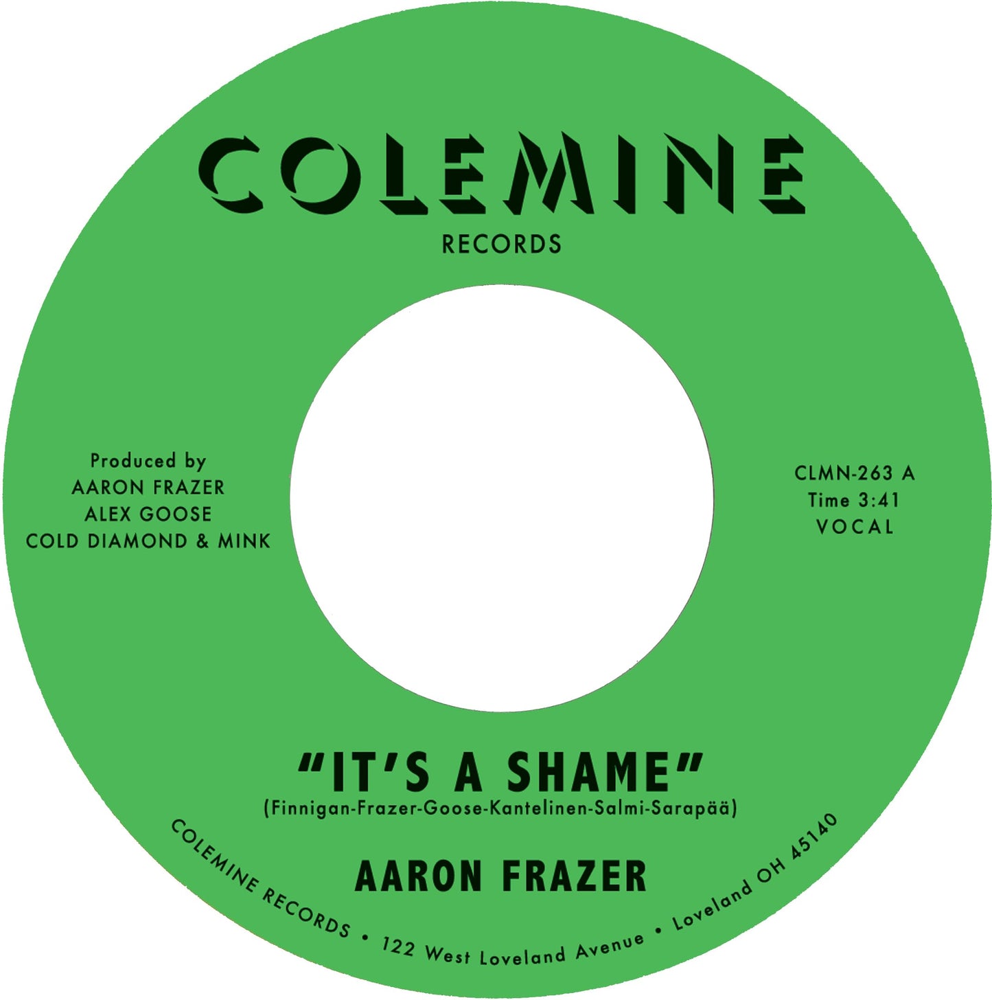 Aaron Frazer - It's a Shame / The Fool - Import Vinyl 7-inch single Recurd