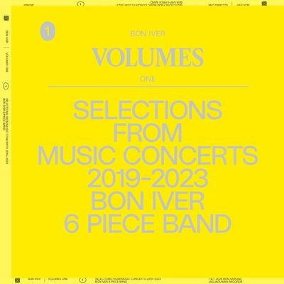 Bon Iver - Volumes: One "Selections From Music Concerts 2019-2023 Bon Iver 6 Piece Band" - Import CD