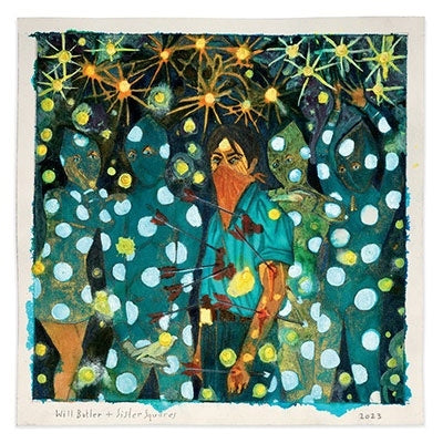 Will Butler + Sister Squares - Will Butler + Sister Squares - Import Natural with Blue Swirl Vinyl LP Record Limited Edition