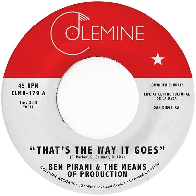 Ben Pirani - That's The Way It Goes - Import Vinyl 7inch Single Record