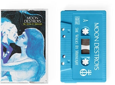 Moon Destroys - She Walks By Moonlight - Import Sky Blue Cassette Tape