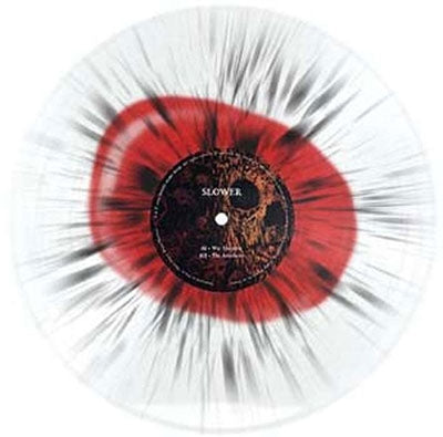 Slower - Slower - Import Vinyl LP Record Transparent Back. Red & Splatter Black Vinyl Limited Edition