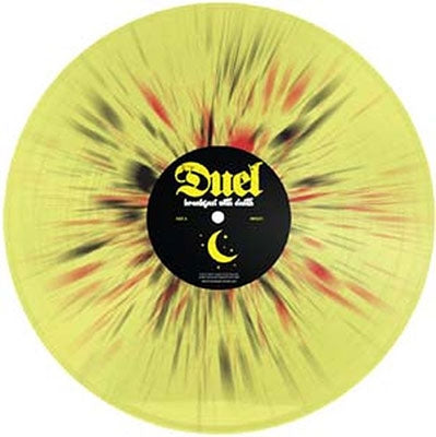 Duel - Breakfast With Death - Import Yellow Transparent Back Splatter In Black / Red LP Record Limited Edition