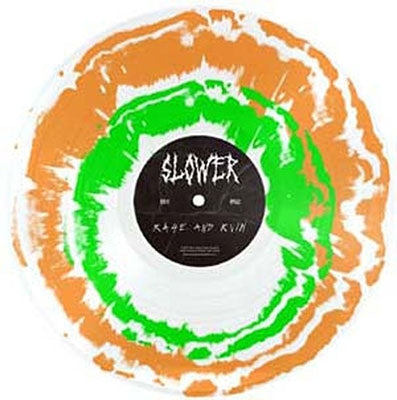 Slower - Rage And Ruin - Import White/Orange/Green Vinyl LP Record Limited Edition