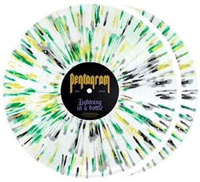 Pentagram - Lightning In A Bottle (Deluxe Edition) - Import Transparent Splatter Neon Green / Black / Yellow Vinyl 2 LP Record Limited Edition