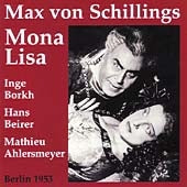 Berlin City Opera Chorus, Berlin City Opera Orchestra - Schillings: Mona Lisa / Robert Heger, et al - Import 2 CD
