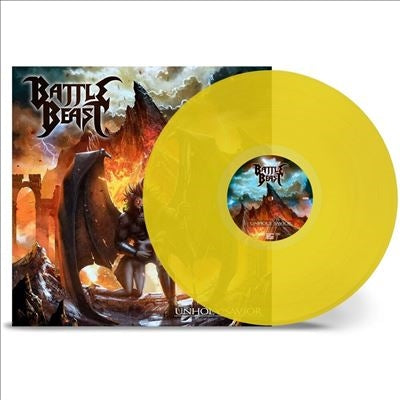 Battle Beast - Unholy Savior - Import Transparent Yellow Vinyl LP Record