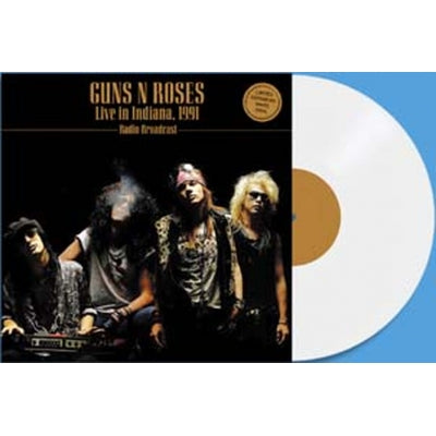 Guns N' Roses - Live In Indiana, 1991 - Radio Broadcast - Import White Vinyl LP Record Limited Edition