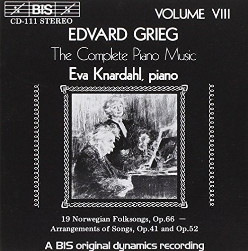 Grieg (1843-1907) - Complete Piano Music.8: Knardahl - Import CD