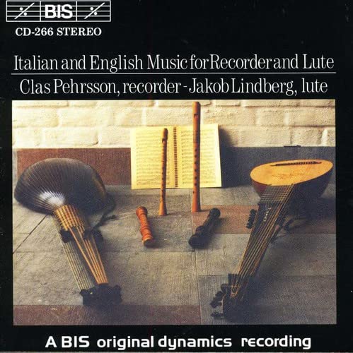 ANONYMOUS / BASSANO GIOVANNI; - Italian and English Music for Recorder and Lute - Import CD