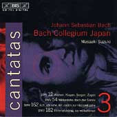 Masaaki Suzuki - Bach: Cantatas Vol 3 / Suzuki, Bach Collegium Japan - Import CD