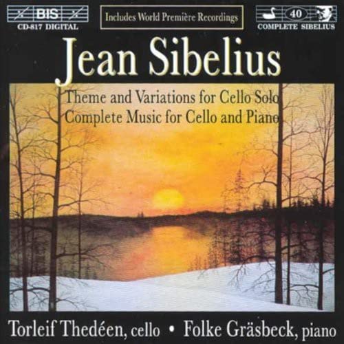 Sibelius (1865-1957) - Works For Cello & Piano: Thedeen(Vc)Grasbeck(P) - Import CD