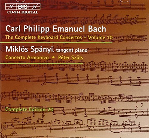 Bach, Carl Philipp Emanuel (1714-1788) - Keyboard Works Vol.10: Spanyi(Clavichord)szuts / Concerto Armonico - Import CD