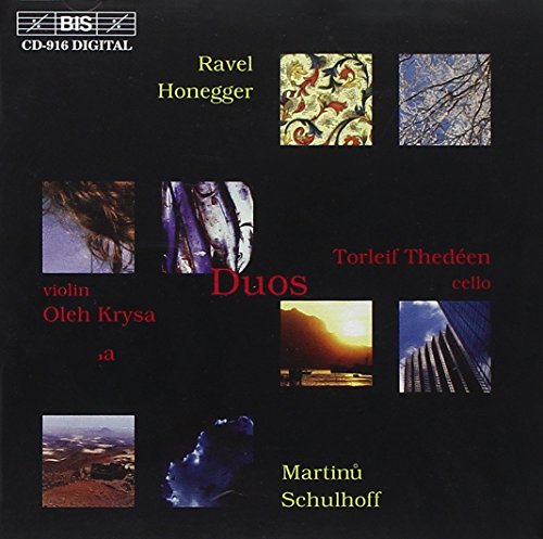HONEGGER ARTHUR / MARTINU BOH - Sonatas for Violin & Cello - Import CD