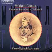 Glinka / Ryabchikov, victor - Glinka: Piano Music Vol 1 / Victor Ryabchikov - Import CD
