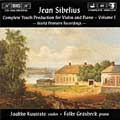 Graesbeck, Folke, Kuusisto, Jaakko - Sibelius - Complete Youth Production for Violin and Piano, Vol 1 - Import CD