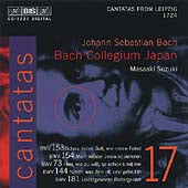 Hidemi Suzuki(Vc)/ Bach Collegium Japan - Bach: Cantatas Vol 17 - Cantatas from Leipzig 1724 / Suzuki et al - Import CD