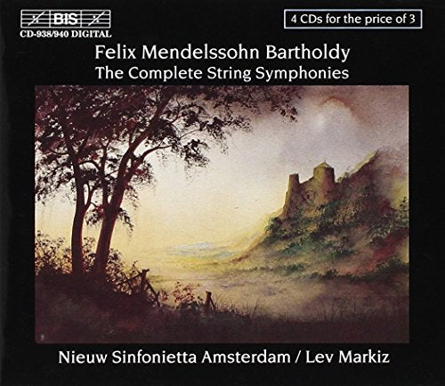 Mendelssohn (1809-1847) - Comp.string Symphonies: Markiz / Nieuw Sinfonietta Amsterdam - Import 4 CD