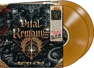 Vital Remains - Horrors Of Hell - Import Damnation Gold Vinyl 2 LP Record Limited Edition