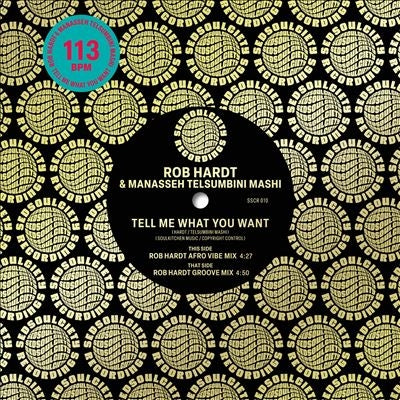 Rob Hardt 、 Manasseh Mashi - Tell Me What You Want - Import Vinyl 7 inch Single Record
