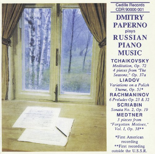 TCHAIKOVSKY / LIADOV / RACHMANIN - Dmitry Paperno Plays Russian Piano Music - Import CD