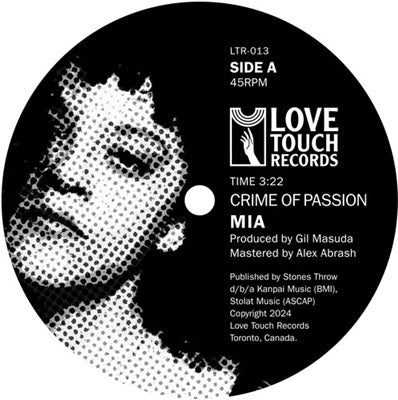 Mia - Crime of Passion - Import Vinyl 7’ Single Record