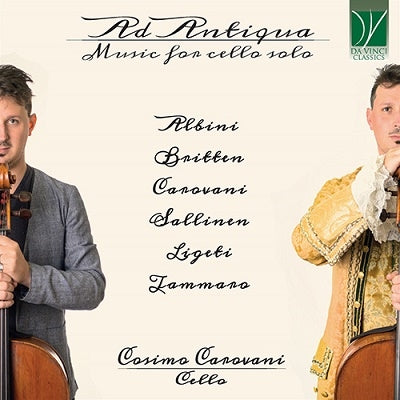 Cosimo Carovani - Ad Antiqua: Music For Cello Solo - Import CD
