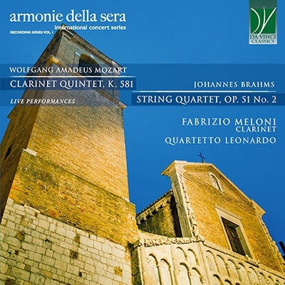 Mozart / Brahms / Meloni / Quartetto Leonardo - Mozart: Clarinet Quintet K 581 / Brahms: String Quartet 2 Op 51 - Import CD