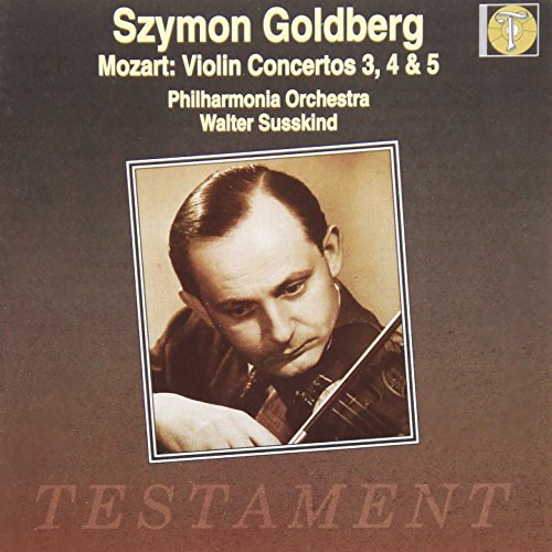 Szymon Goldberg - Mozart : Violin Concerto, 3, 4, 5, S.goldberg(Vn)Susskind / Po - Import CD