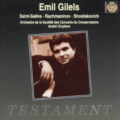 Saint-saens / Rachmaninov - Piano Concerto.2 / .3: Gilels, Cluytens / Paris Conservatoire.o - Import CD
