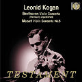 Leonid Kogan - Violinconcerto In D Testament Klassisk - Import CD