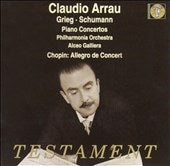 Claudio Arrau - Klaver Koncerter Testament Klassisk - Import CD