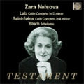 Zara Nelsova - Cello Concerto In D Testament Klassisk - Import CD