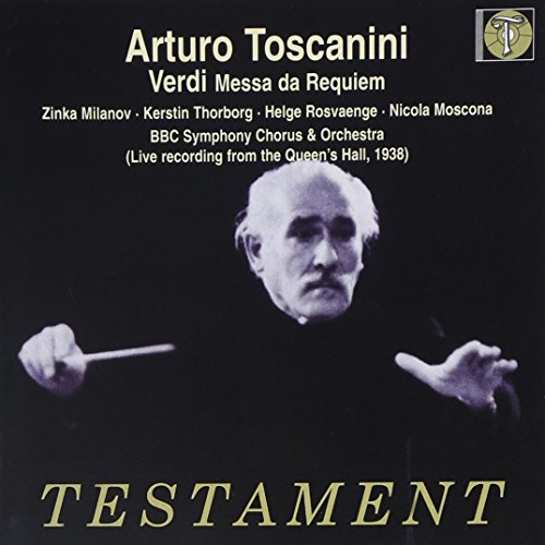 Verdi (1813-1901) - Requiem: Toscanini / Bbc.so & Cho, Milanov, Thorborg, Rosvaenge, Moscona (1938) - Import 2 CD