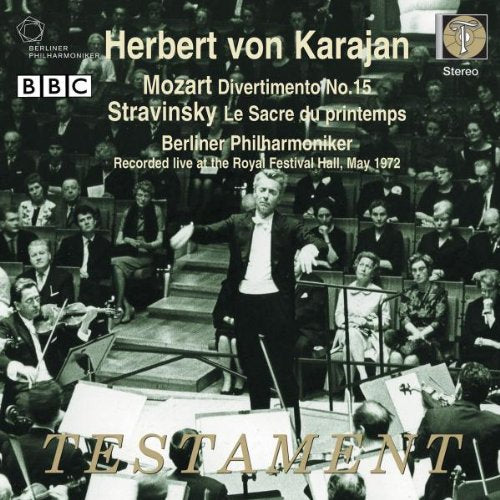 Stravinsky (1882-1971) - Stravinsky Le Sacre du Printemps, Mozart Divertimento No.15 : Karajan / Berlin Philharmonic (1972 London) - Import CD