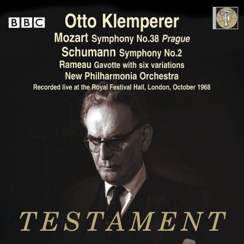 Otto Klemperer - Mozart: Symphony No.38 "Prague"; Schumann: Symphony No.2; Rameau: Gavotte With 6 Variations - Import CD