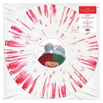 Sia - Everyday Is Christmas (Snowman EP) - Import Red & White Splatter Vinyl LP Record